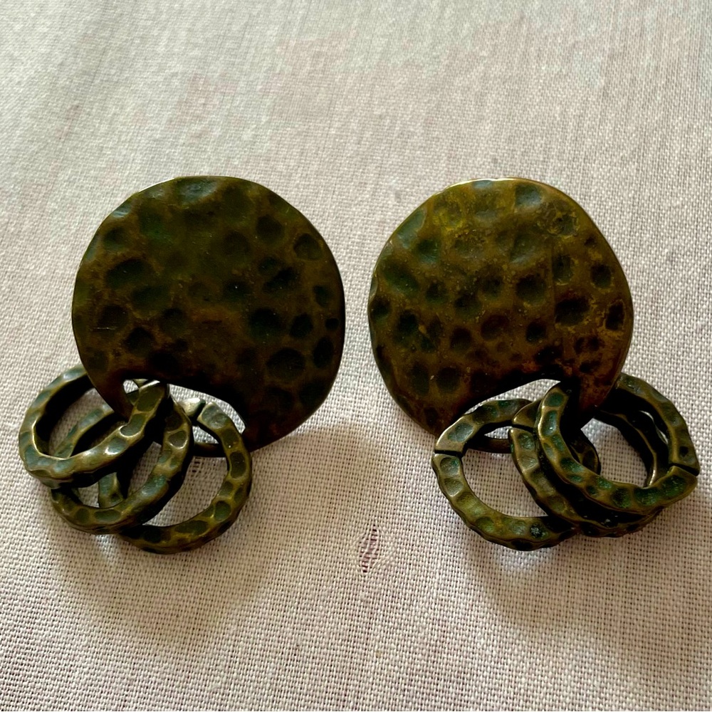 Vintage Hammered Earrings
